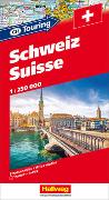 Schweiz CH-Touring Strassenatlas 1:250 000. 1:250'000